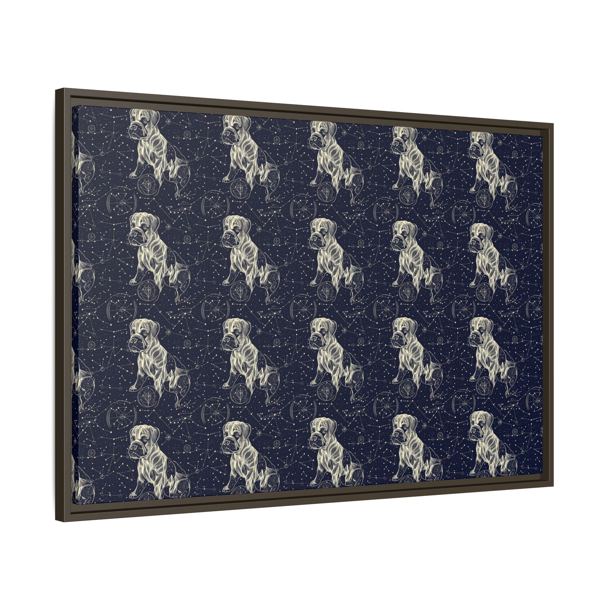 Celestial Boxer Bliss Matte Canvas, Framed