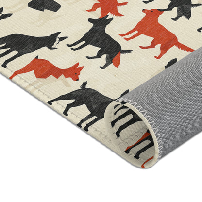 Modern Shepherd Chic - German Shepherd Area Rug