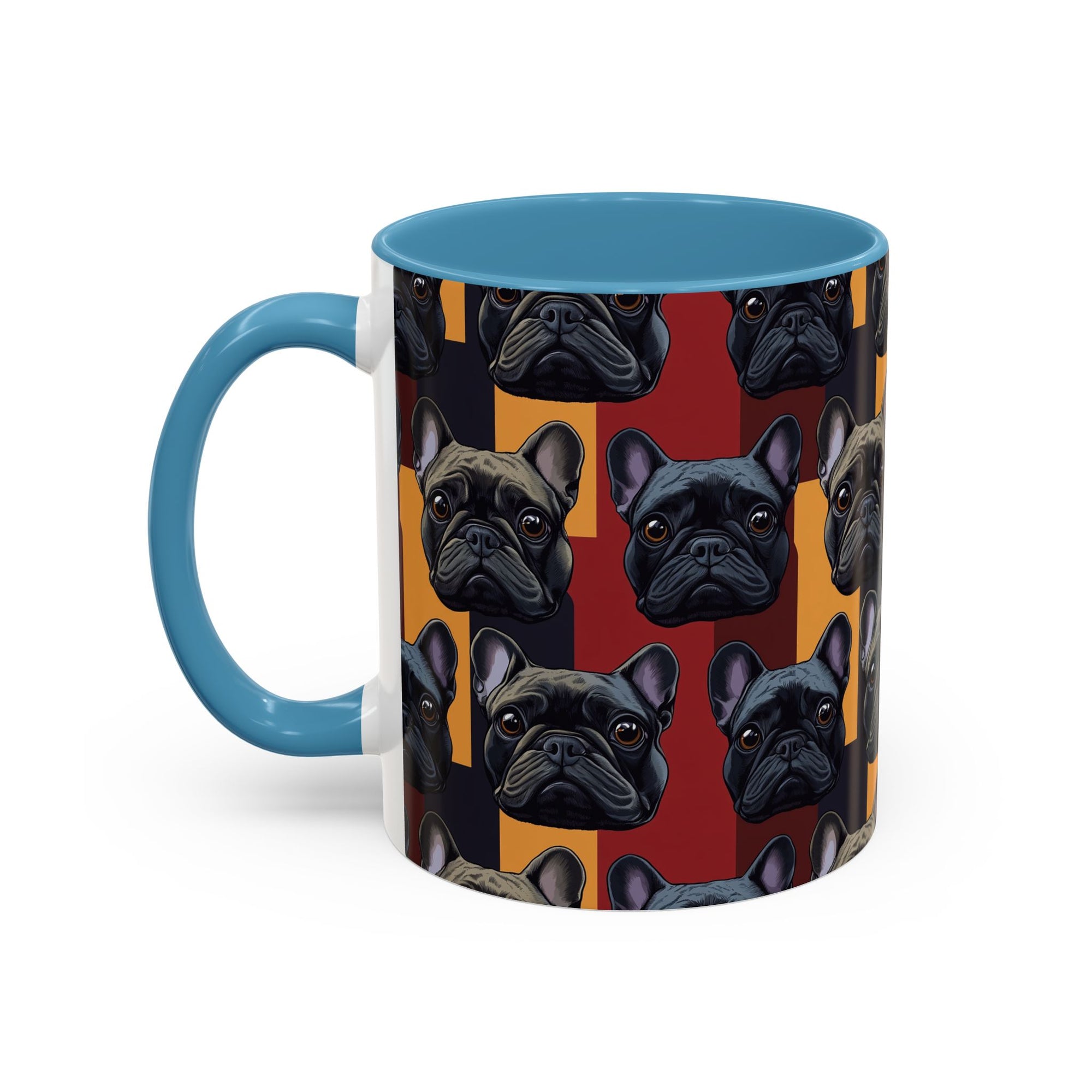 Chic Canine Checkmate - Frenchie Edition Accent Coffee Mug