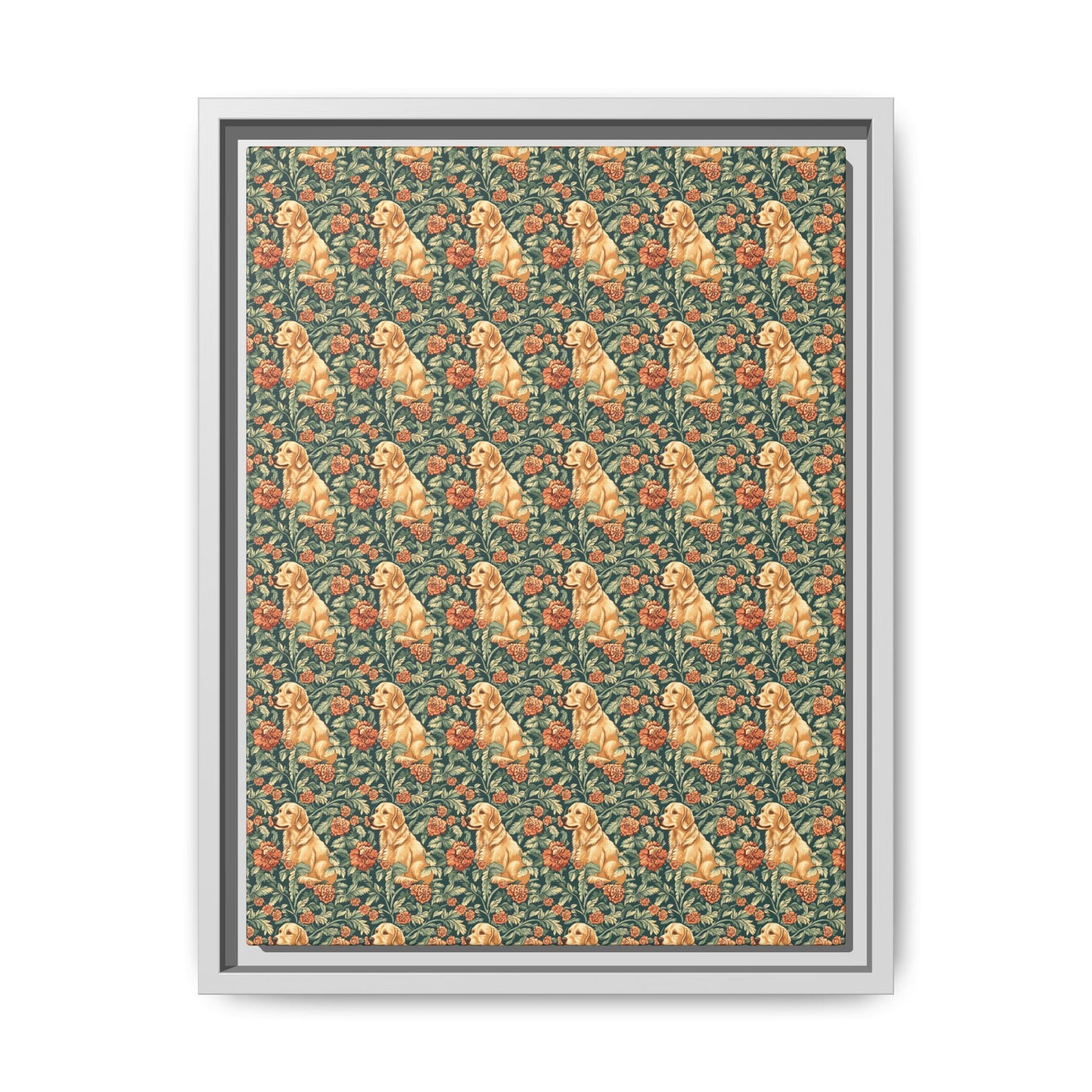 Blooming Goldie Glam Matte Canvas, Framed