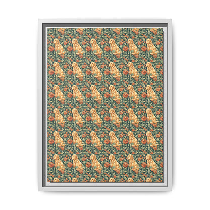 Blooming Goldie Glam Matte Canvas, Framed