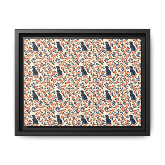 Bloomiful Lab Bouquet Matte Canvas, Framed