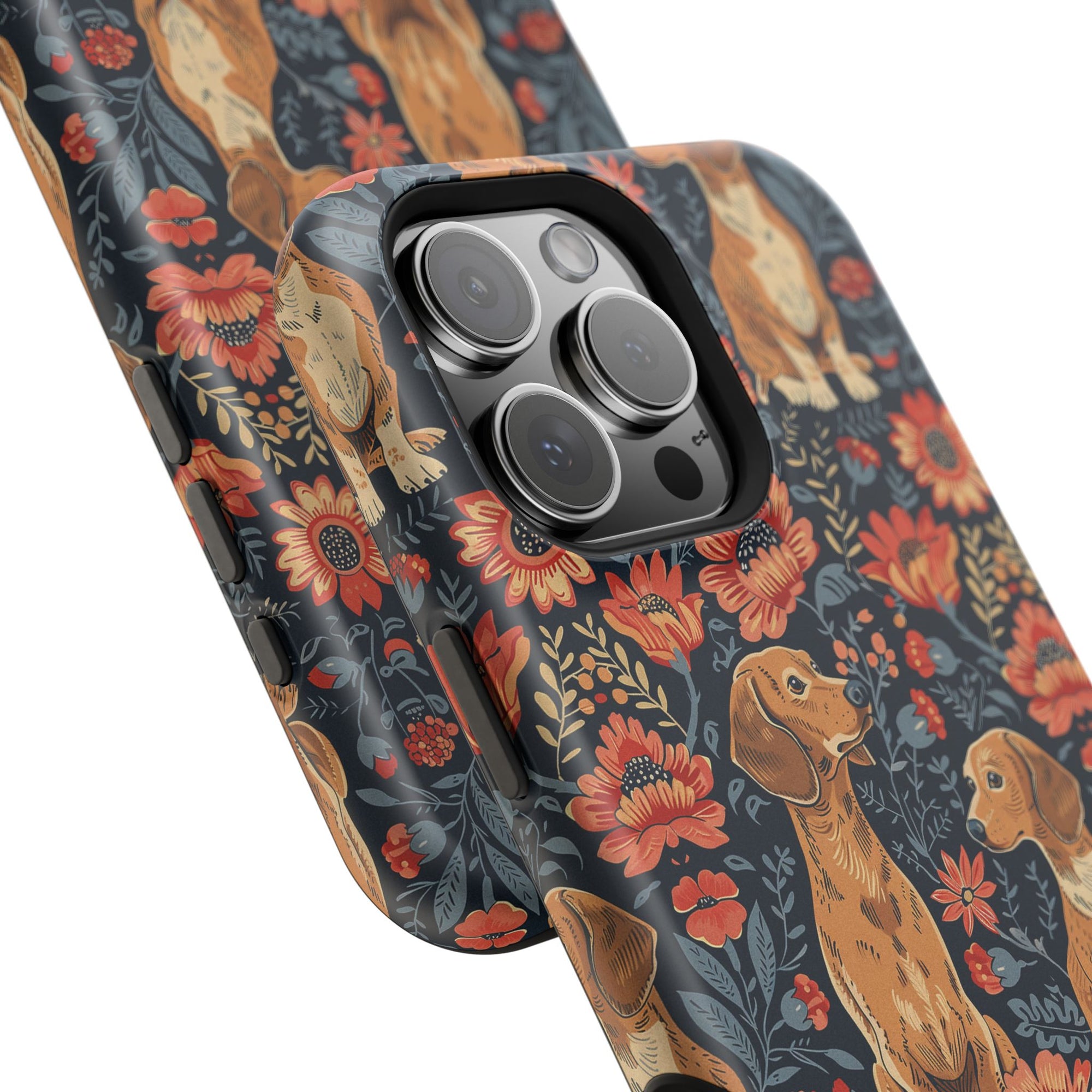 Floral Pawsome Dachsund Delight Magnetic Tough Cases