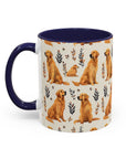 Golden Glamour Paws - Luxe Licks for Regal Retrievers Accent Coffee Mug