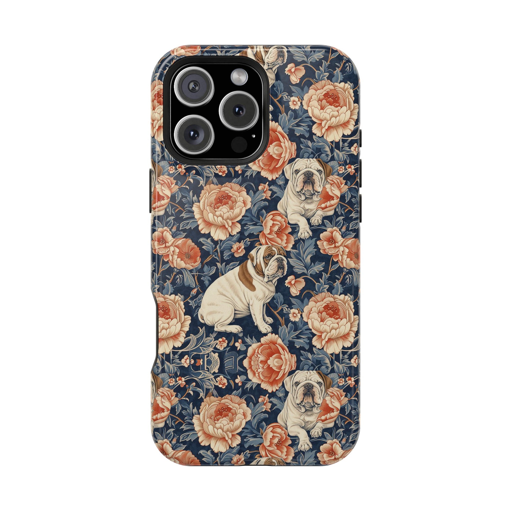 Blooming Bulldog Beauty Magnetic Tough Cases