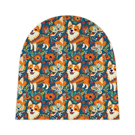 Corgi Carnival Couture Baby Beanie