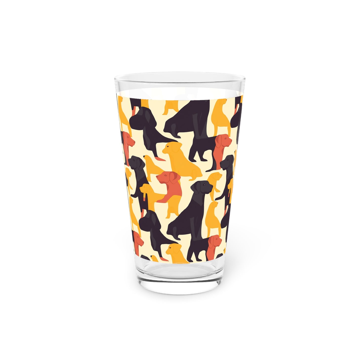 Modern Charm Labrador Chic Pint Glass