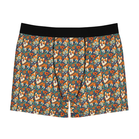 Corgi Carnival Couture Men's Boxer Briefs