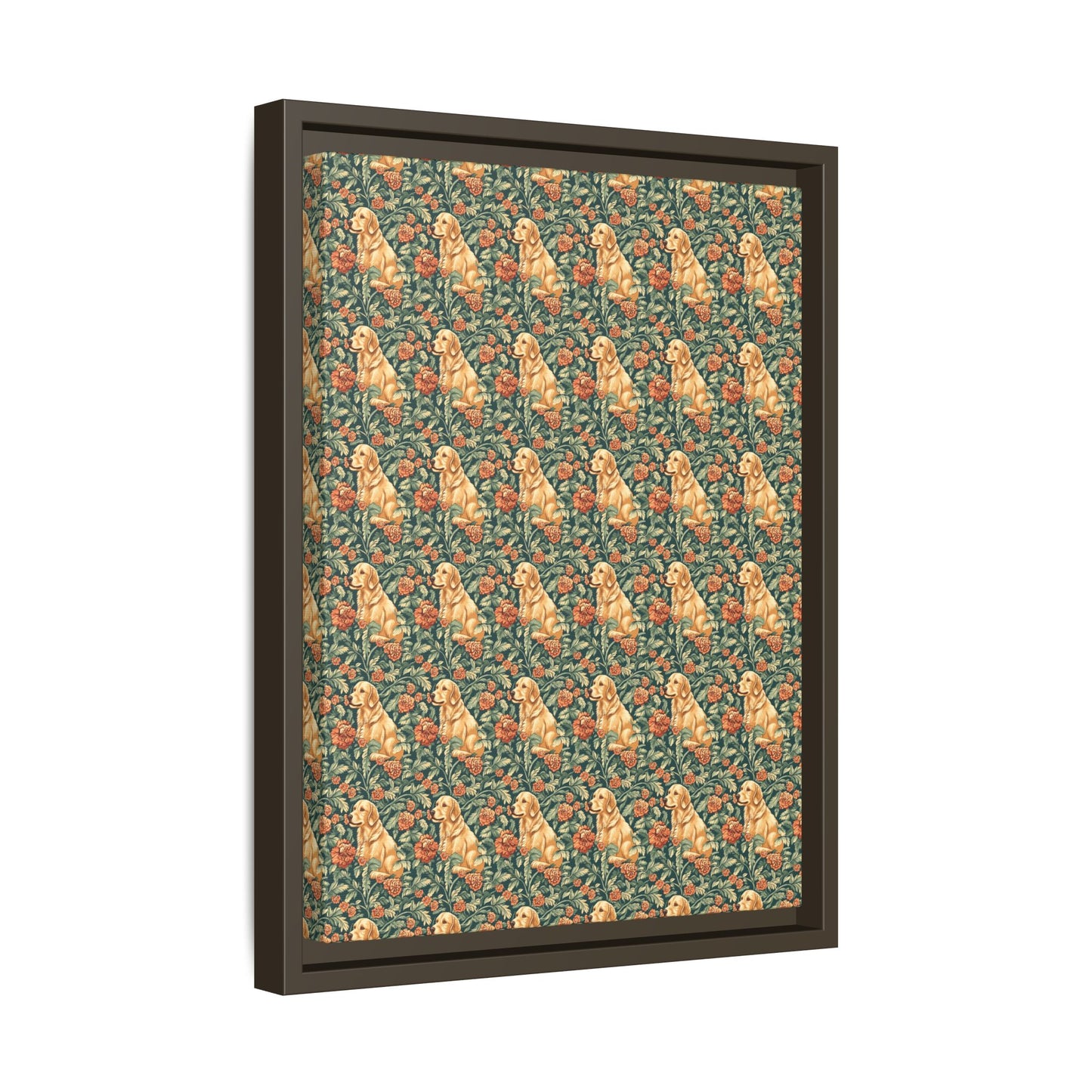 Blooming Goldie Glam Matte Canvas, Framed