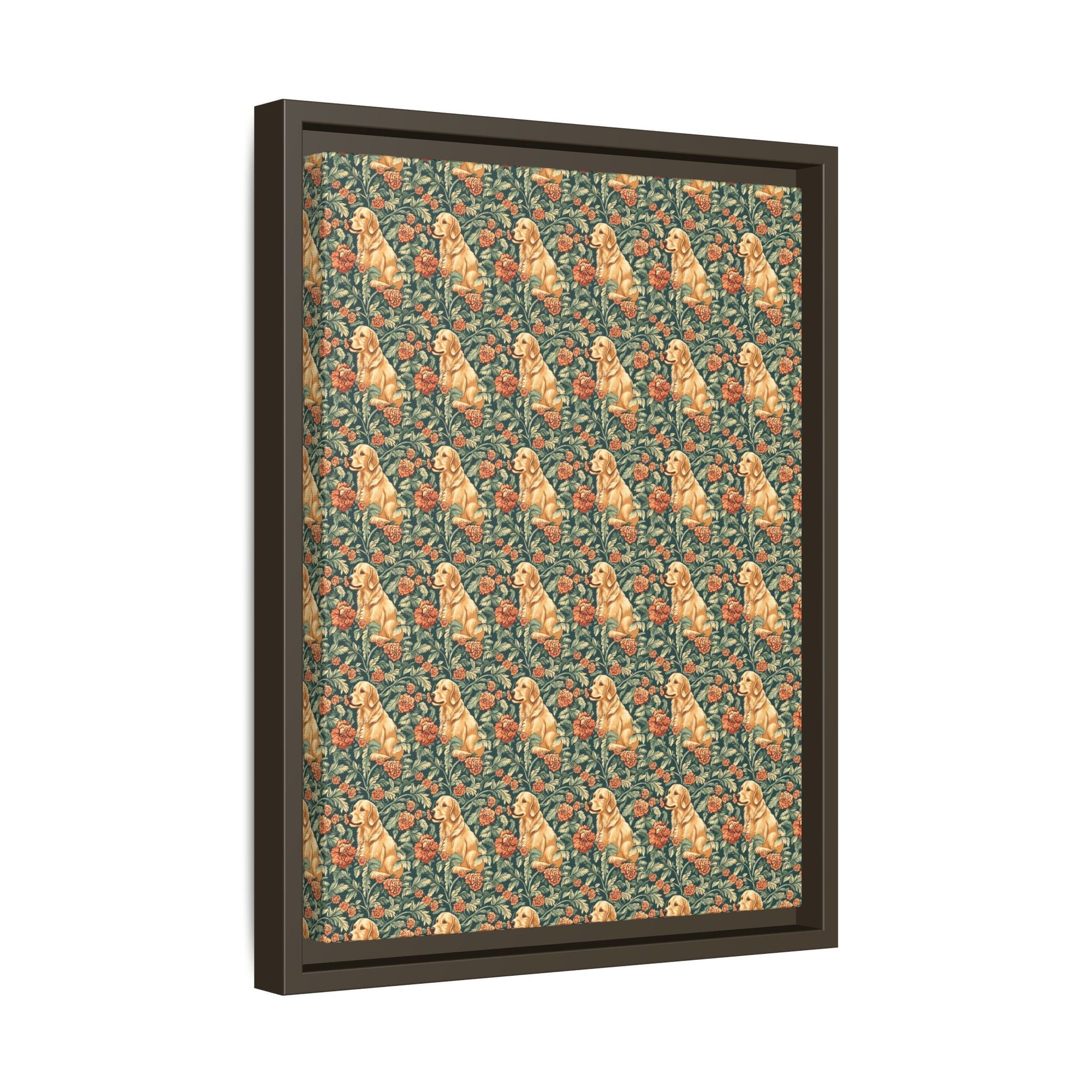 Blooming Goldie Glam Matte Canvas, Framed