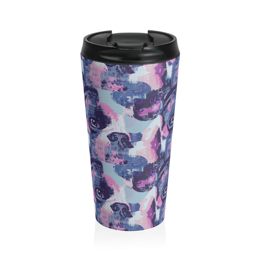 Funky Geometric Boxerista Stainless Steel Travel Mug