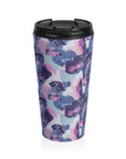 Funky Geometric Boxerista Stainless Steel Travel Mug