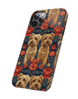 Yorkie Charm Twins Slim Phone Cases