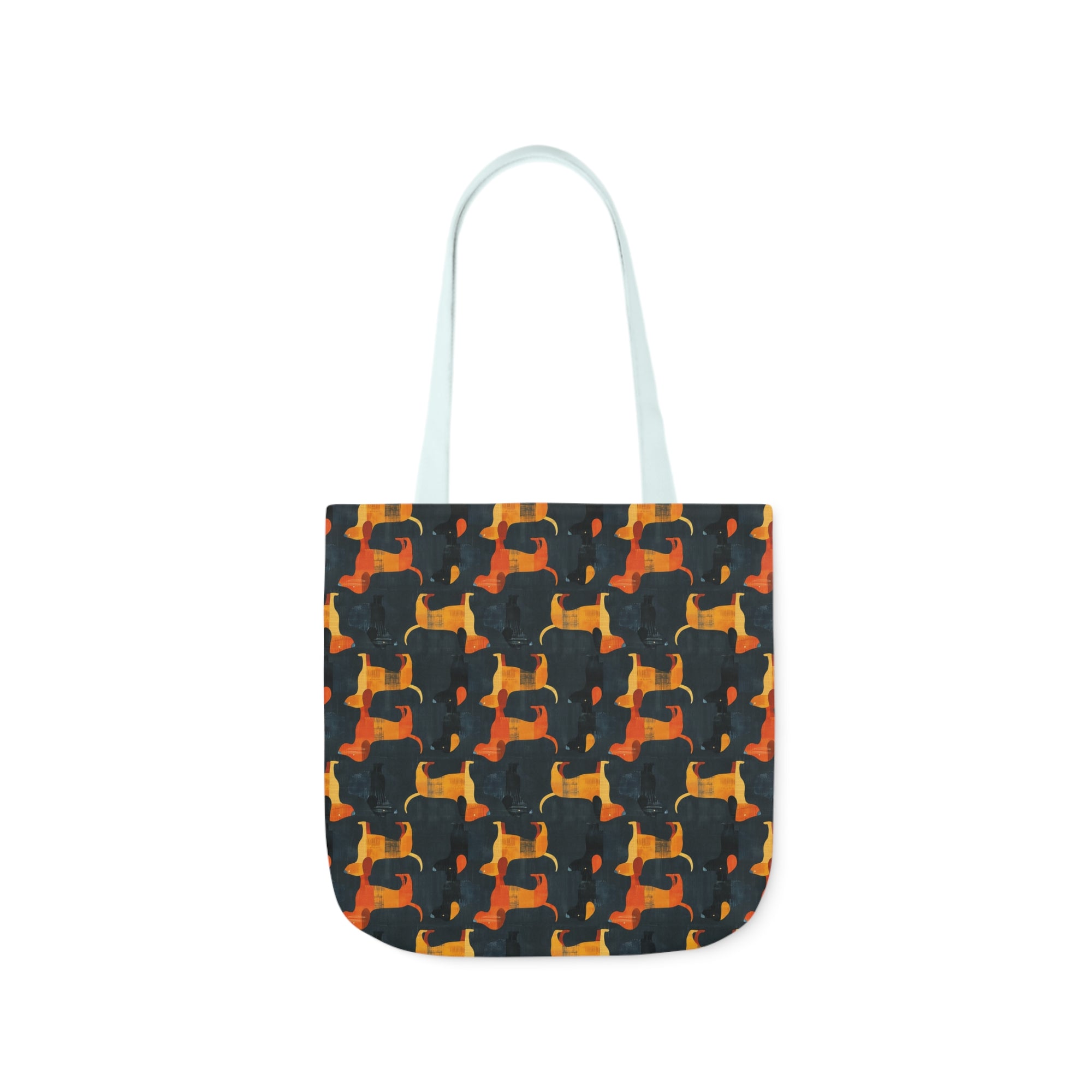 Dapper Dachshund Noir Glow Canvas Tote Bag