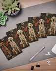 Blossoming Labradors Bouquet Greeting Cards (5-Pack)