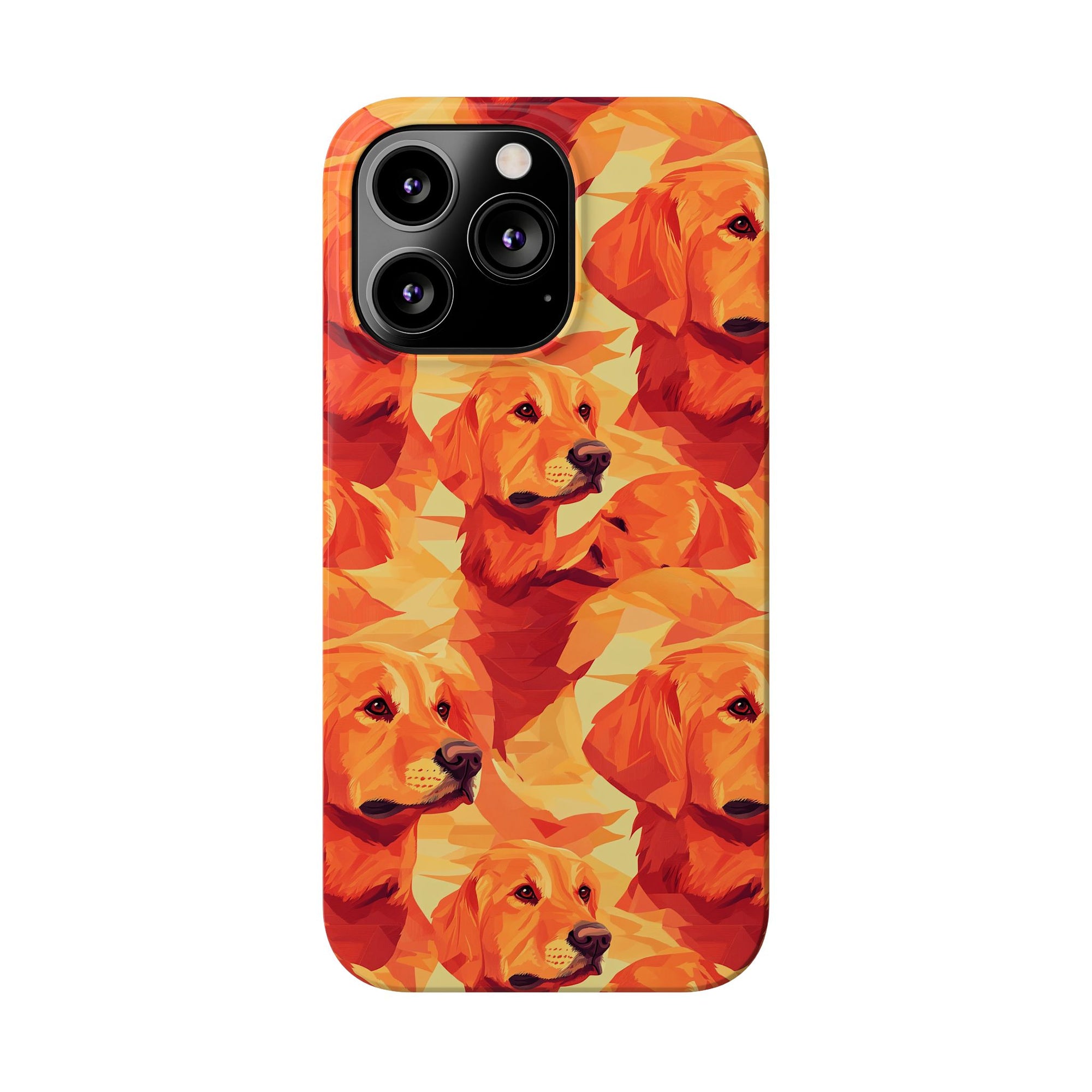 Golden Glamour Paws Slim Phone Cases