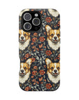 Floofy Corgi Blossom Blast Magnetic Tough Cases