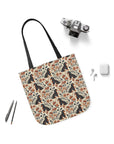 Blossoming Dachshunds Delight Canvas Tote Bag