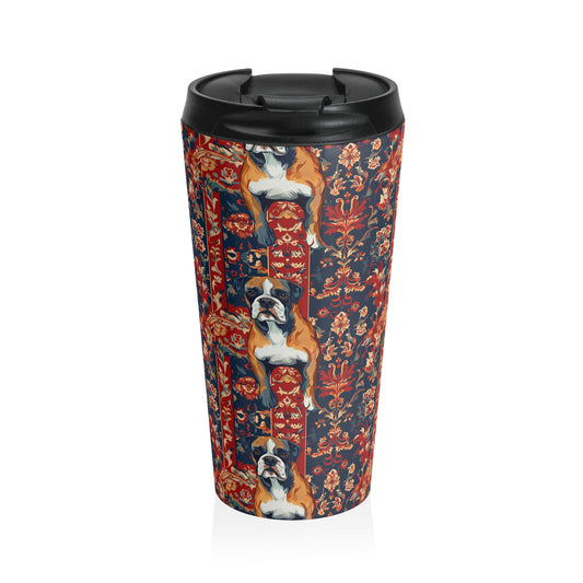 Boxer Blossom Tapestry Delight Stainless Steel Travel Mug