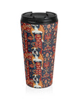 Boxer Blossom Tapestry Delight Stainless Steel Travel Mug