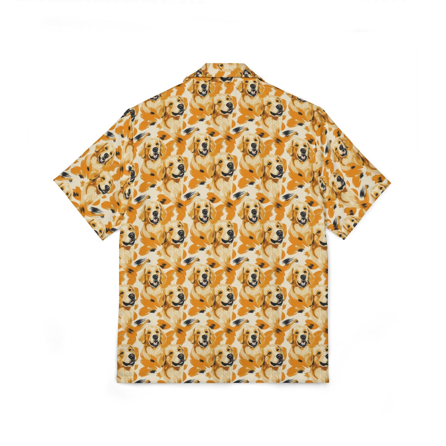 Golden Glitz 'n Glamour Woofwear Men's Hawaiian Camp Shirt