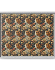 Beagle Blossoms Matte Canvas, Framed