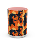 Rottweiler Chic Pawsitivity Accent Coffee Mug