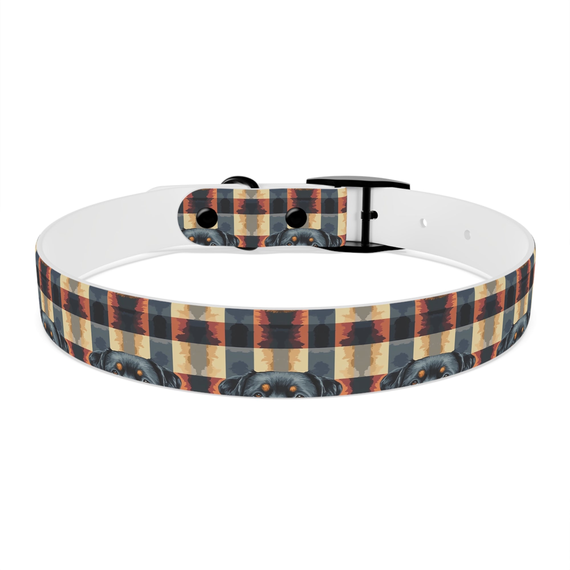 Pawsome Rottweiler Royalty Plaid Dog Collar