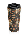 Beagle Blossom Bonanza Stainless Steel Travel Mug