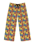 Frenchie Pop Art Pawfection Grid Men's Pajama Pants