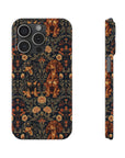 Dapper Dachshund Embroidery Elegance Slim Phone Cases