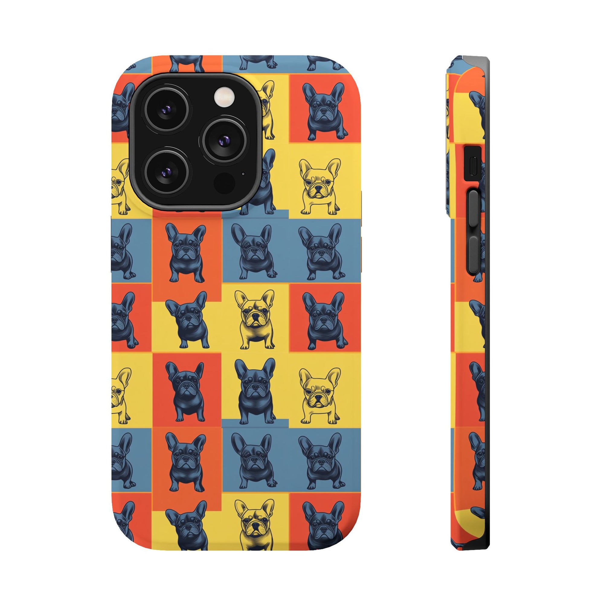 Frenchie Pop Art Pawfection Grid Magnetic Tough Cases