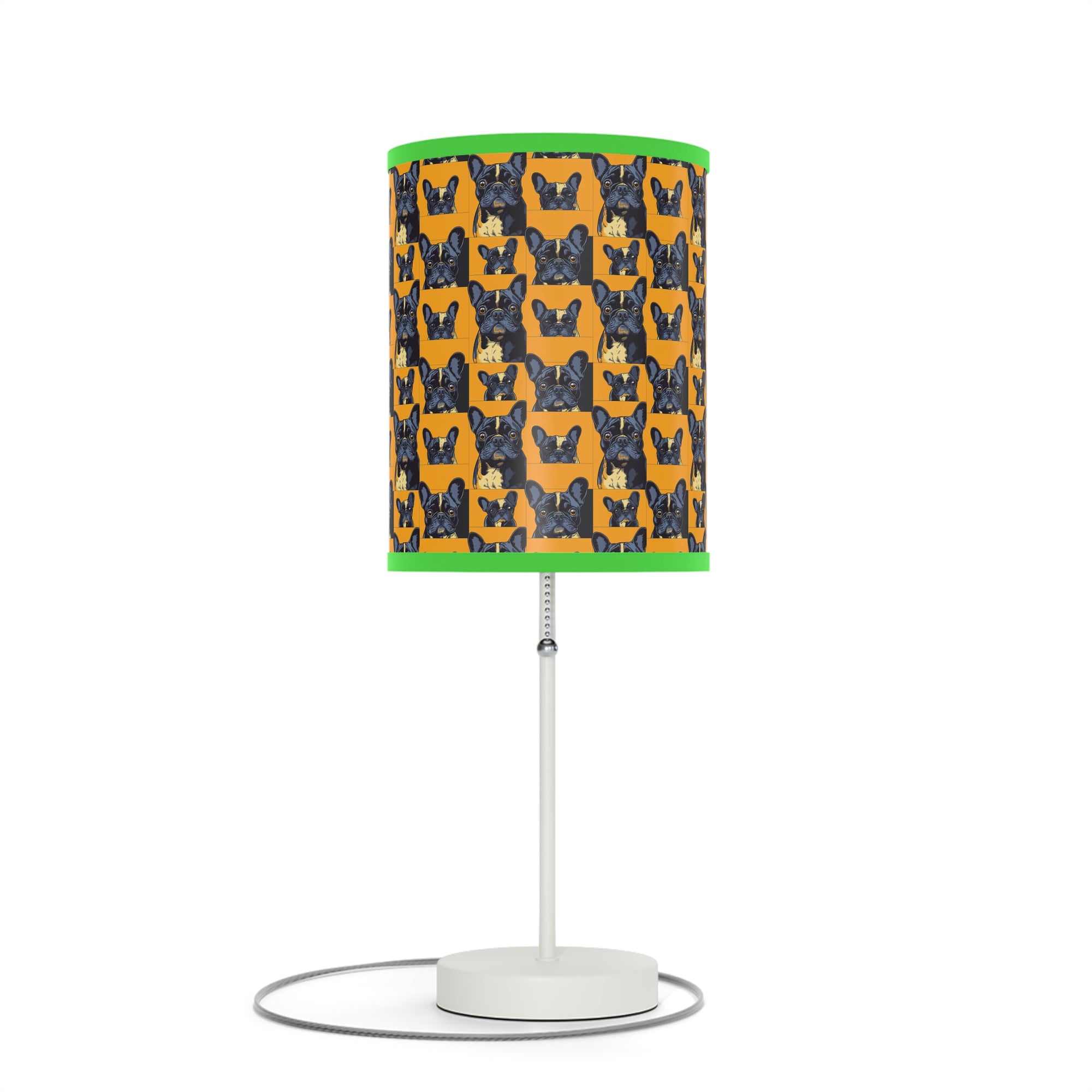 Frenchie Pawsitively Pawsome Peek-a-Boo Perfection Lamp on a Stand