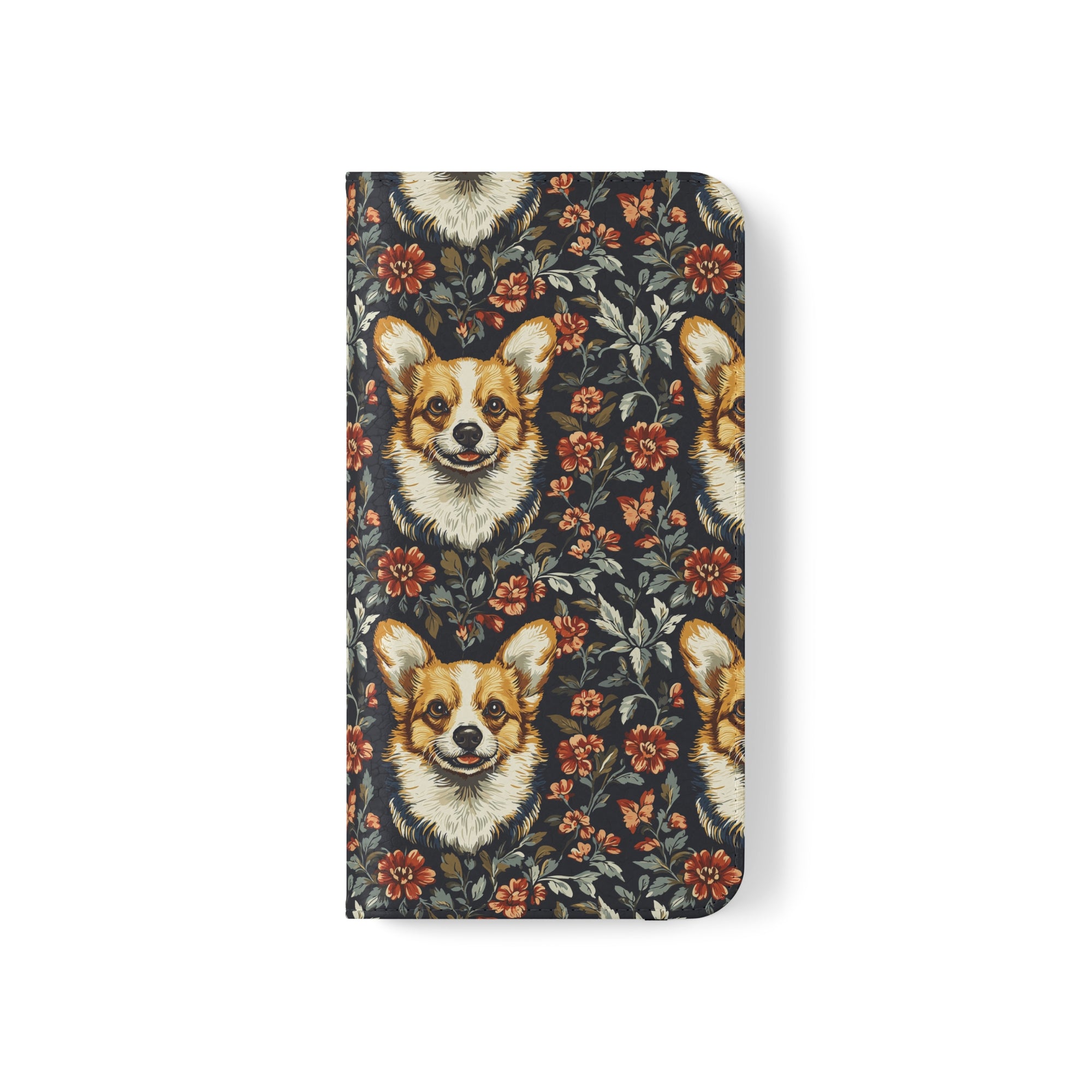 Floofy Corgi Blossom Blast Flip Cases