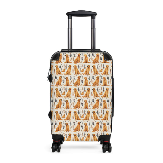 Golden Glamour Paws - Luxe Licks for Regal Retrievers Suitcase