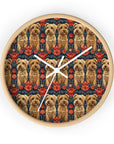 Yorkie Charm Twins Wall Clock