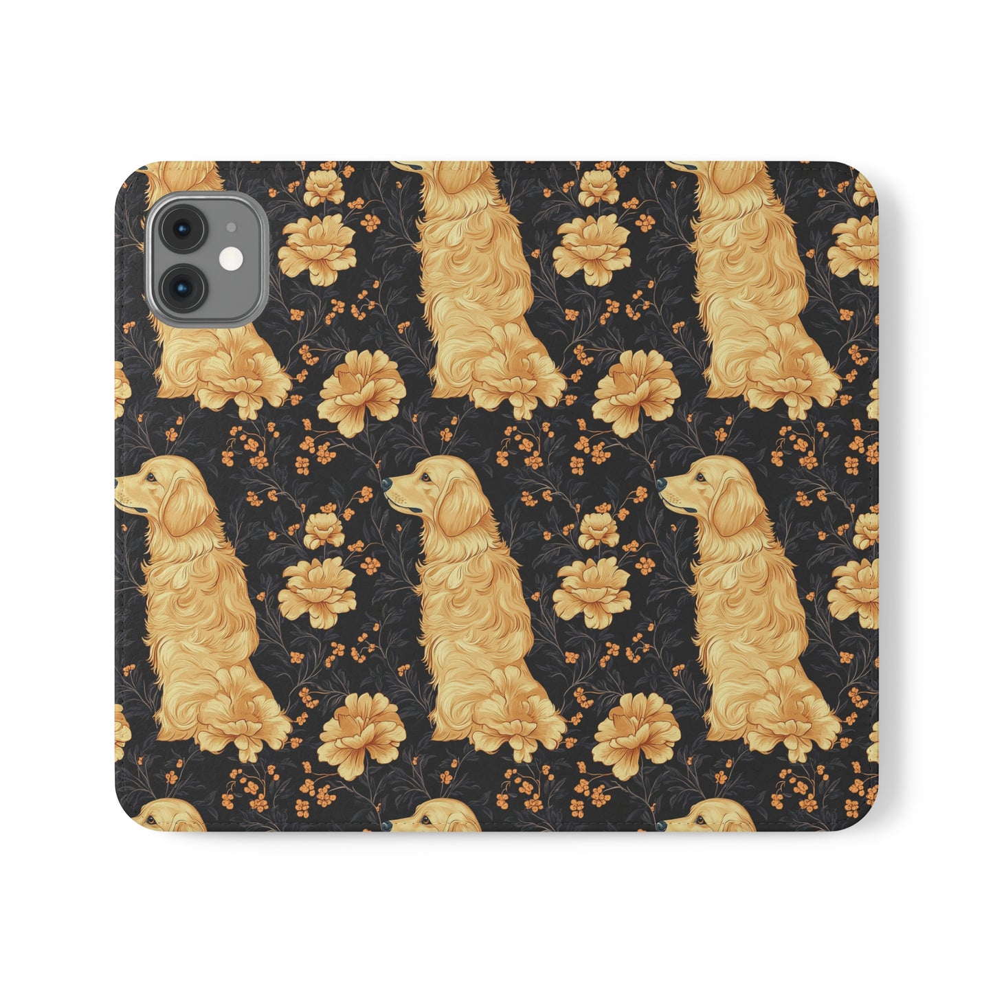 Golden Paws Floral Frenchie Flip Cases