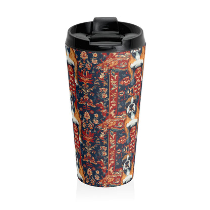 Boxer Blossom Tapestry Delight Stainless Steel Travel Mug