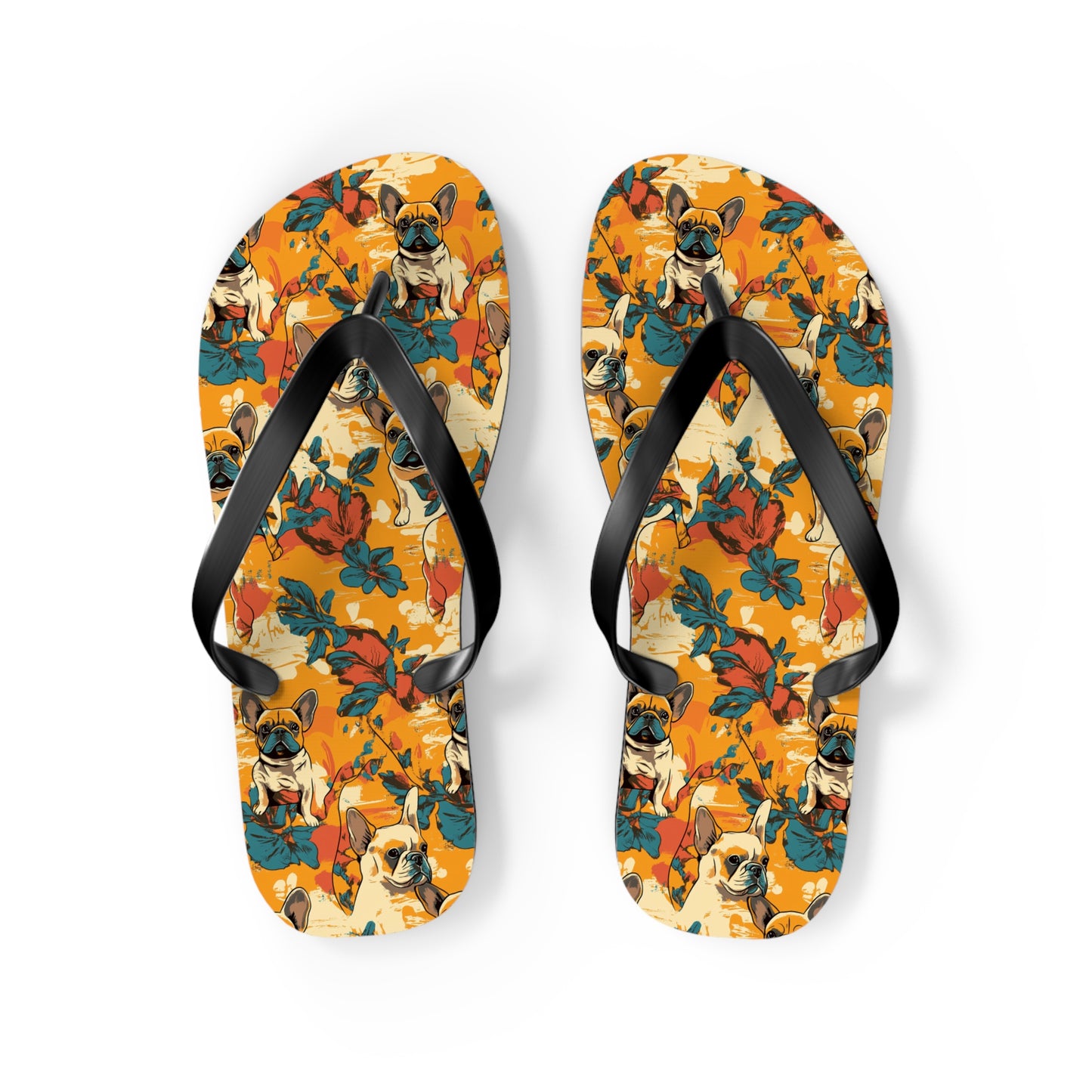 Frenchie Glow-Up Galore Flip Flops