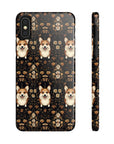 Nighttime Corgi Glow Stride Slim Phone Cases