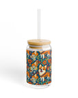 Corgi Carnival Couture Sipper Glass