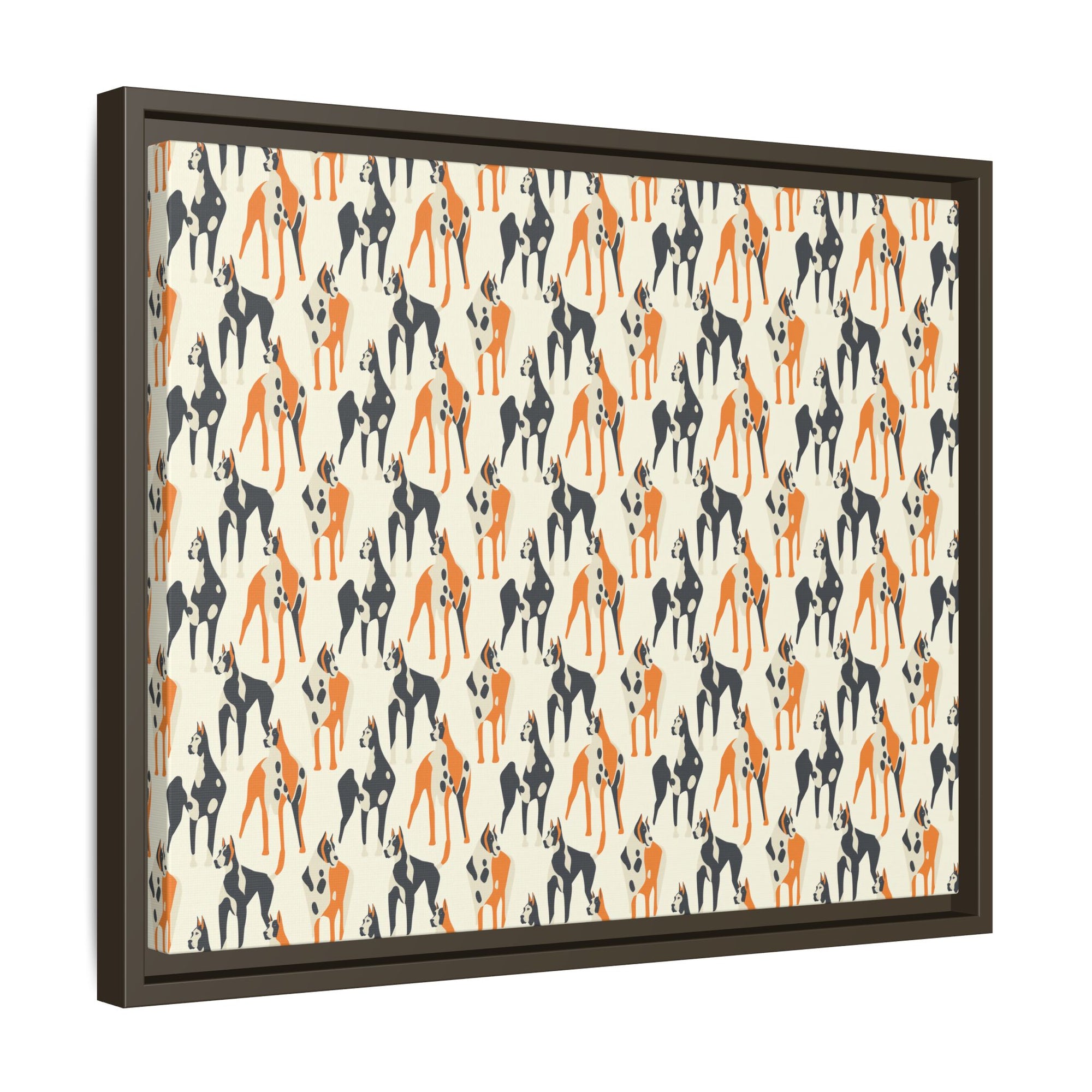 Dashing Dane Divinity Matte Canvas, Framed