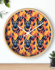 Impressionistic German Shepherds Wall Clock