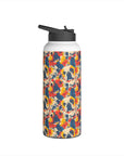 Bloom Pup Frenchietastic Splatter Stainless Steel Water Bottle