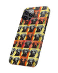 Whimsical Warhol Labrador Slim Phone Cases