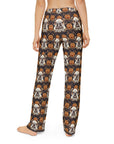 Bloomingly Bulldogistic Bouquet Kids Pajama Pants