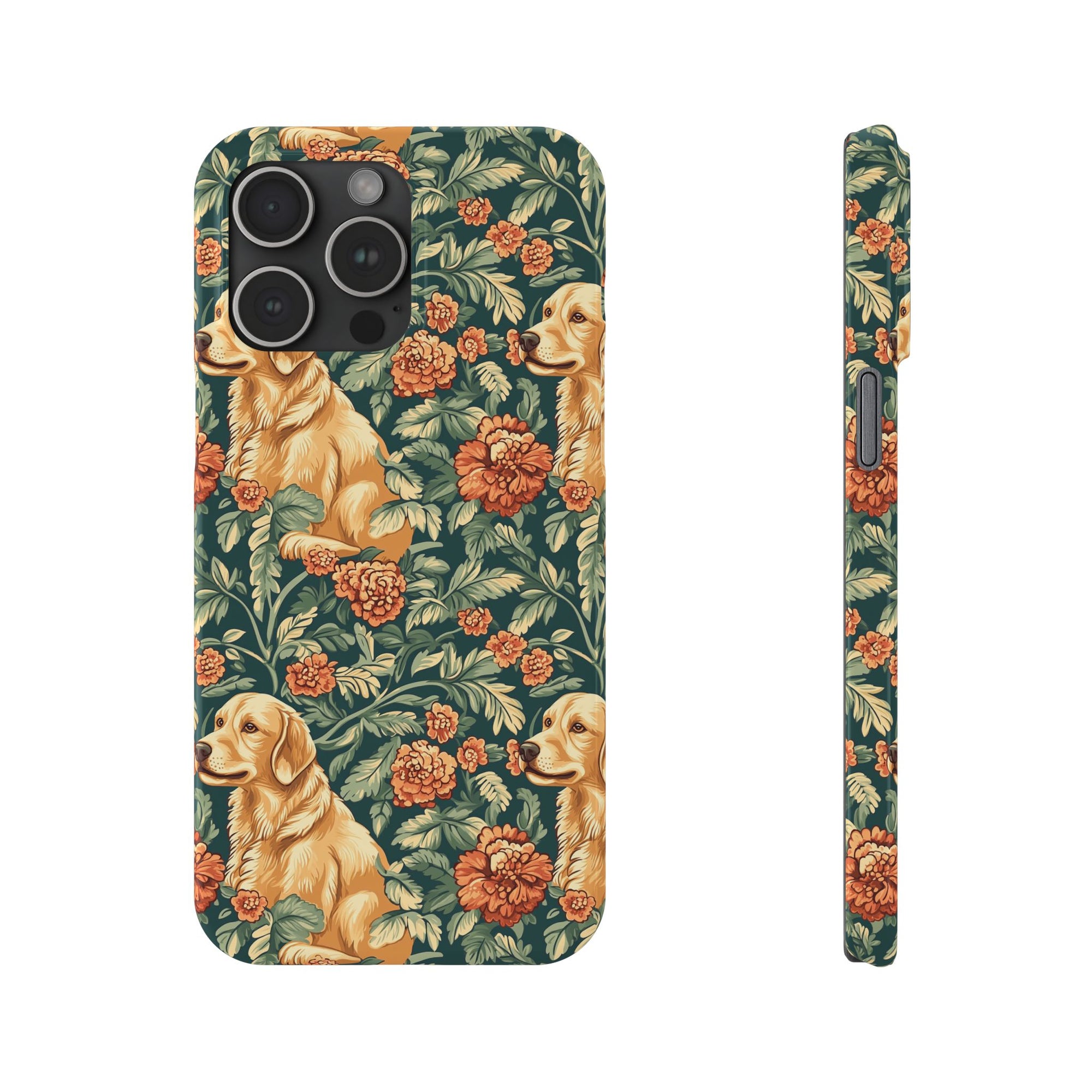 Blooming Goldie Glam Slim Phone Cases