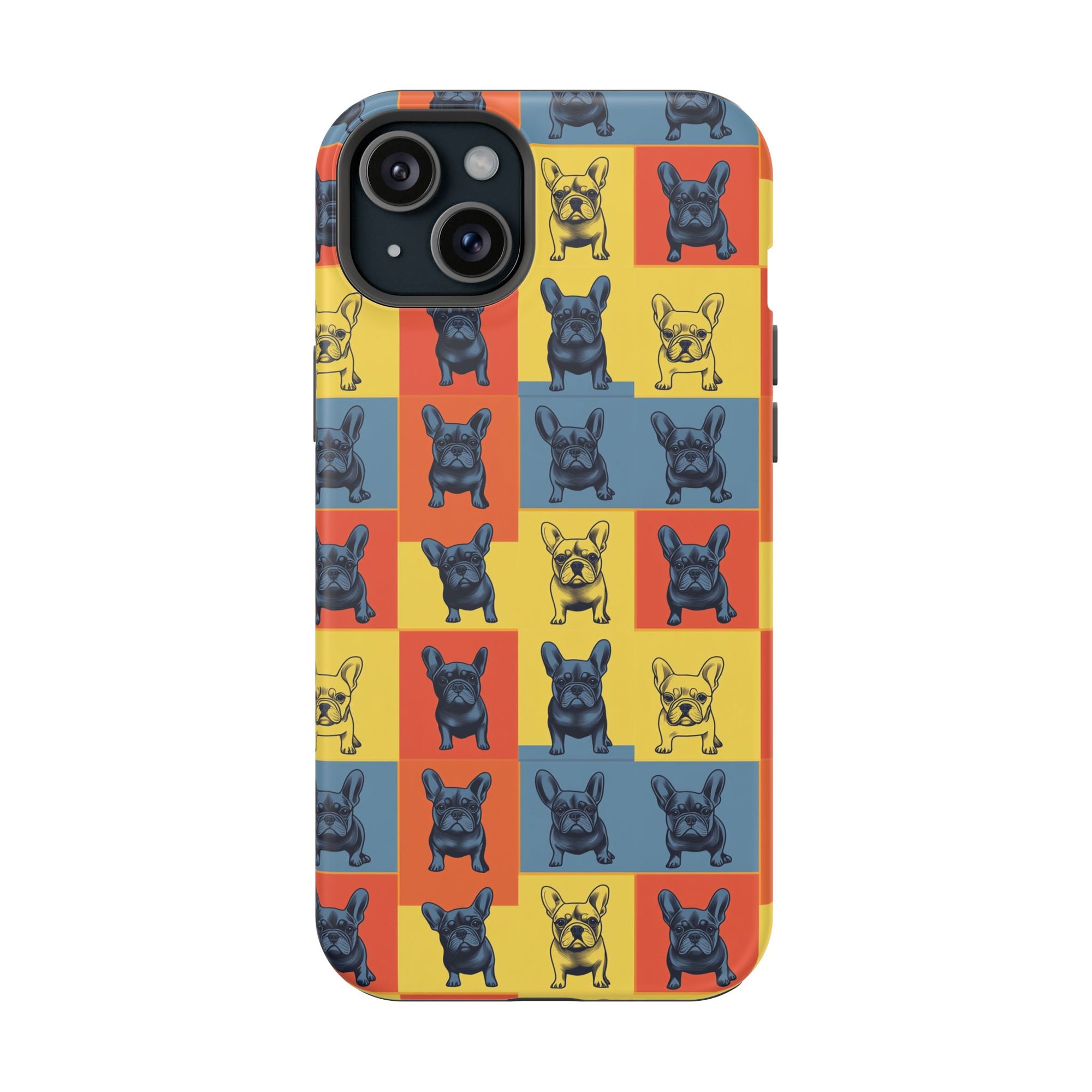 Frenchie Pop Art Pawfection Grid Magnetic Tough Cases