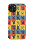 Frenchie Pop Art Pawfection Grid Magnetic Tough Cases