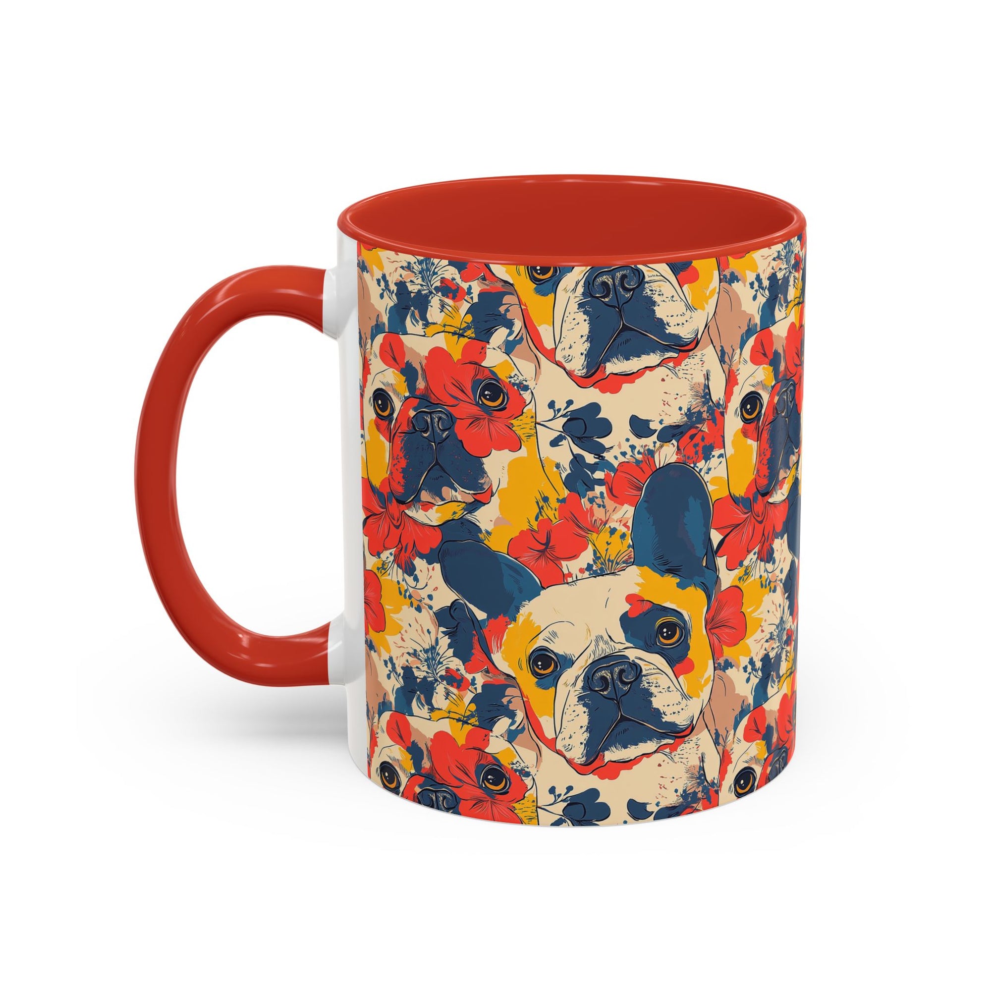 Bloom Pup Frenchietastic Splatter Accent Coffee Mug